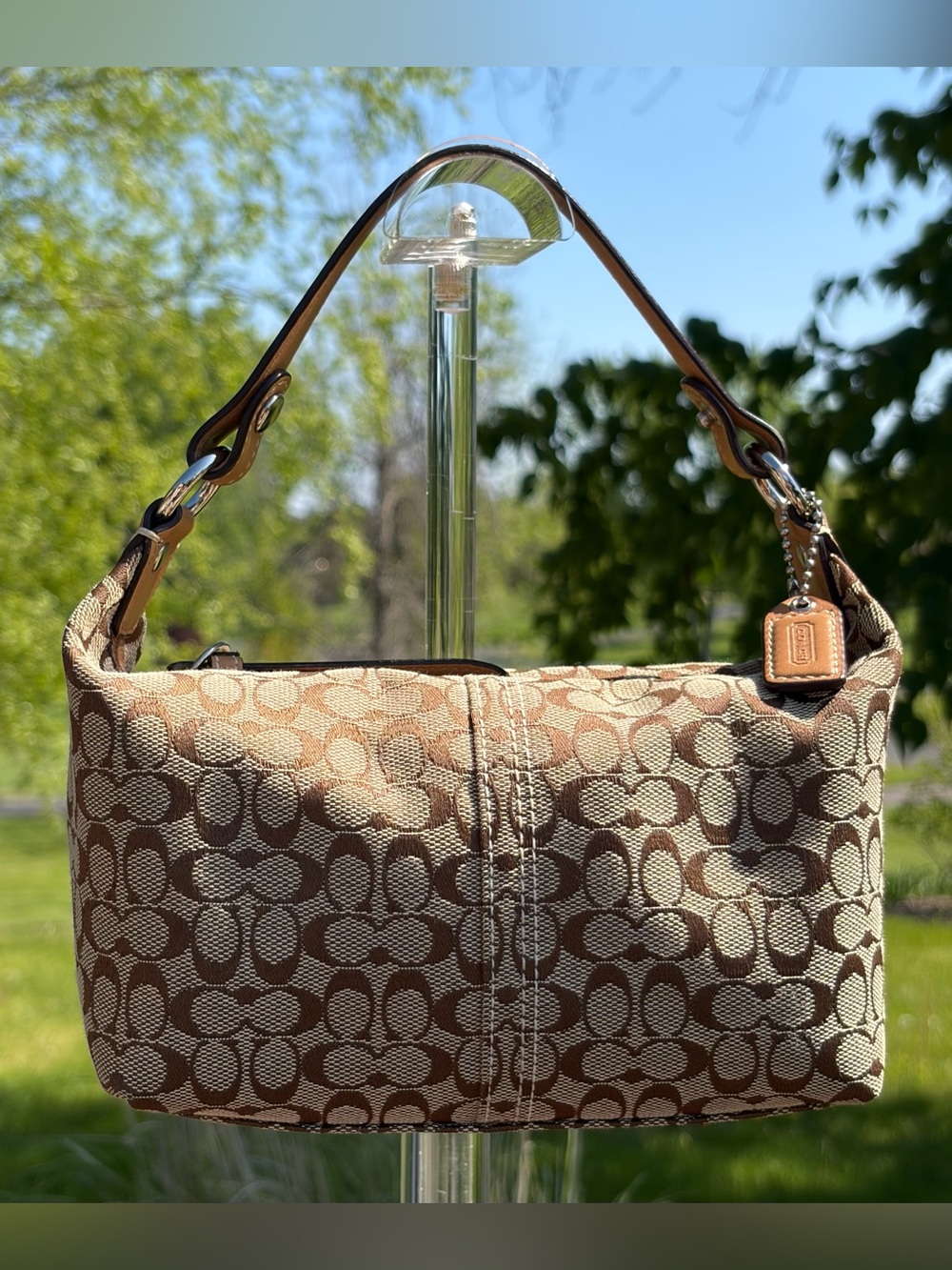Vintage COACH Signature Mini C Brown Demi Purse Like New - Picture 16 of 17